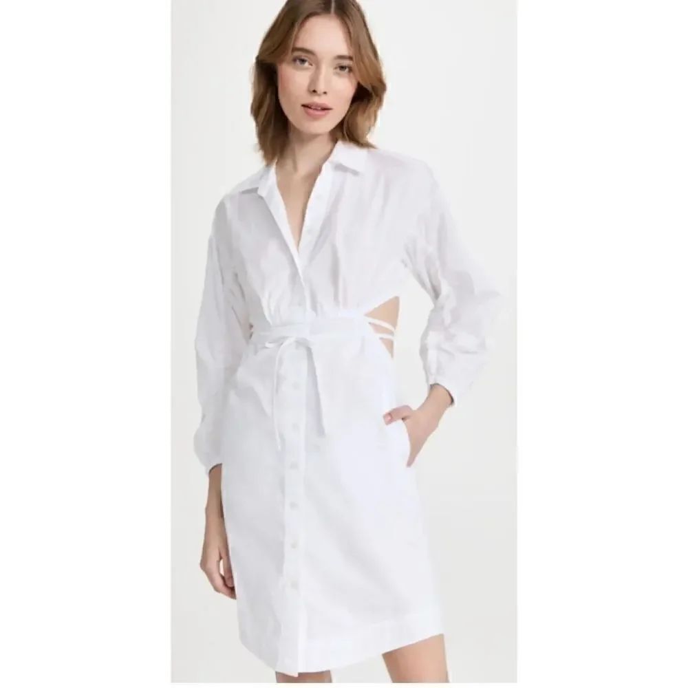 Derek Lam 10 Crosby Jayce Cut Out Shirt Dress NWT Size 6